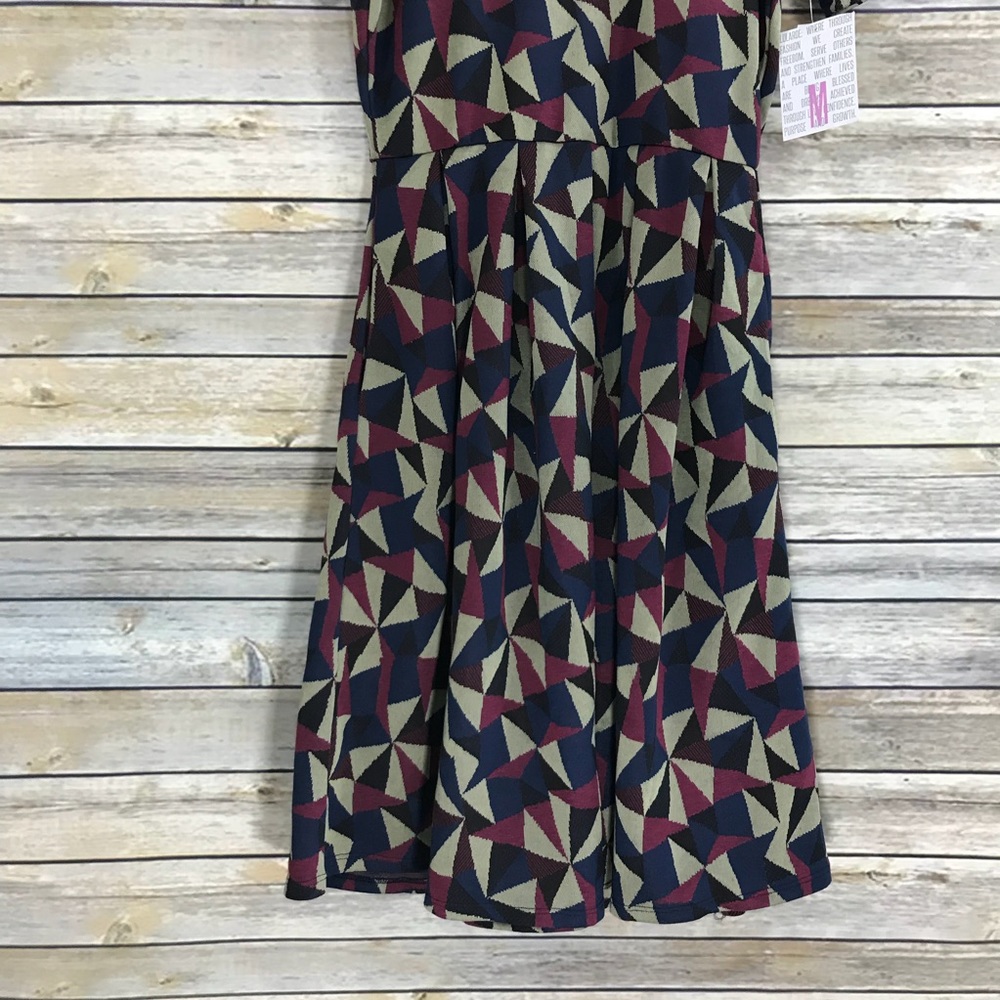 LuLaRoe Amelia Geometric Print Dress - Picture 4 of 8